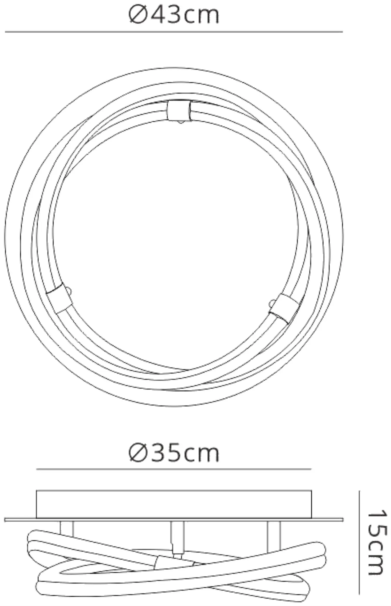 Infinity II  Flush Ceiling 30W LED M6609  Mantra Infinity II